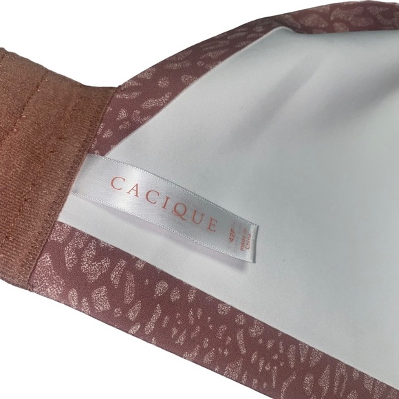 Cacique full coverage underwire bra animal print 42F - Picture 4 of 5